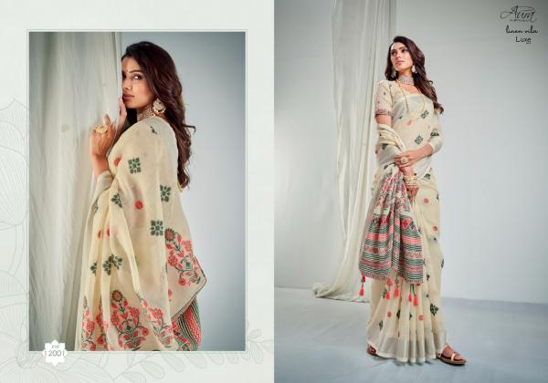 Aura Luxe Vol 1 Fancy Soft Linen Designer Saree Collection